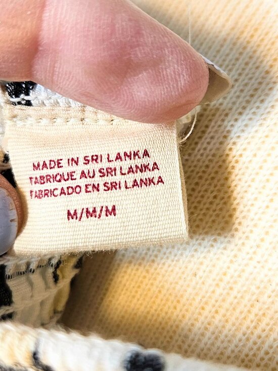 Levi's Vera Puff Sleeve Top Vera Blouse Sally Plaid Cloud Dancer Pattern Medium - Picture 10 of 11